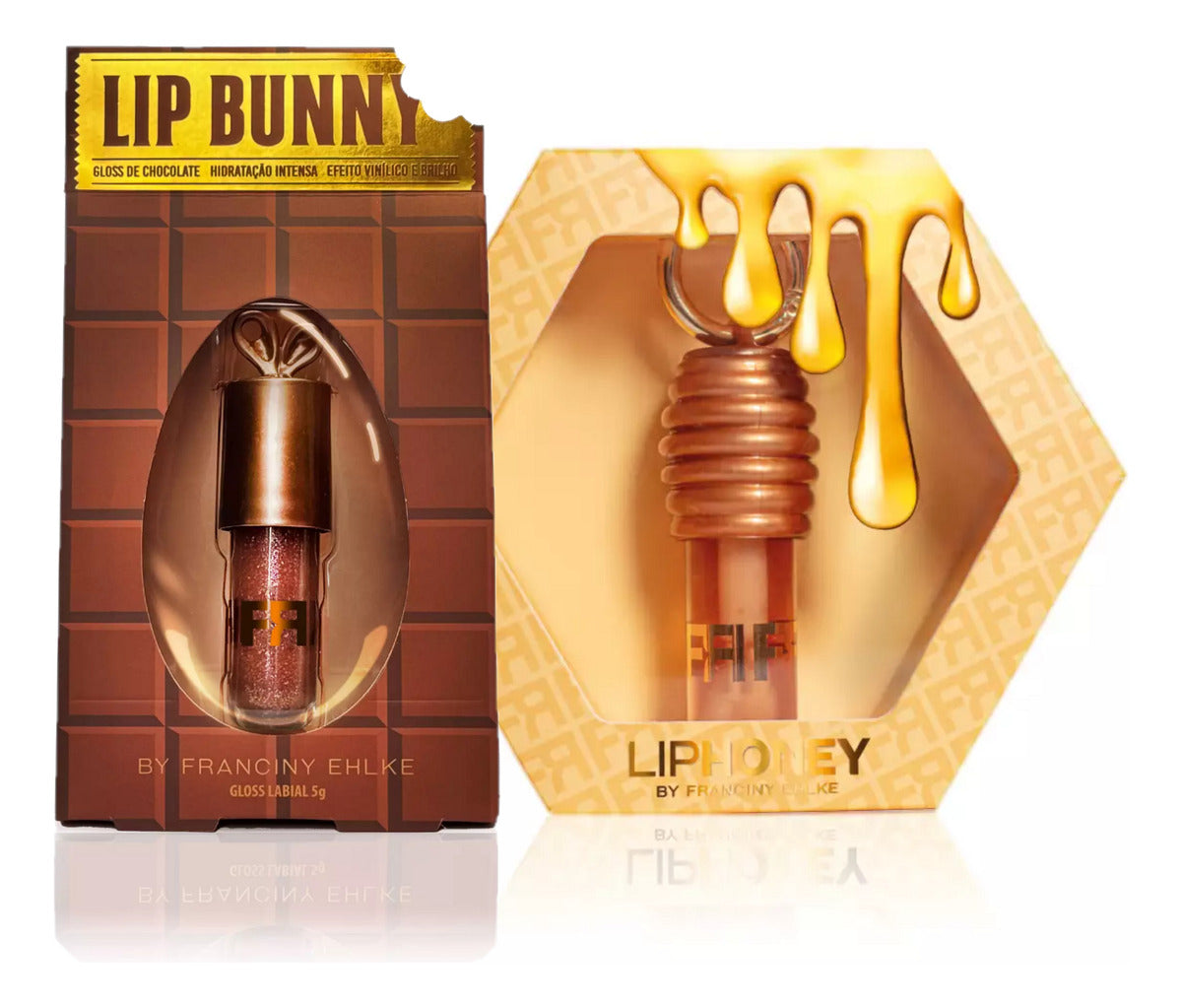 Gloss Fran Lip Honey + Lip Bunny -by Franciny Ehkle Chocomel